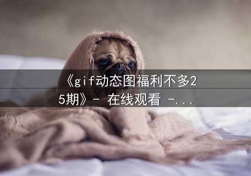 《gif动态图福利不多25期》- 在线观看 - 当秘密福利引爆生死危机