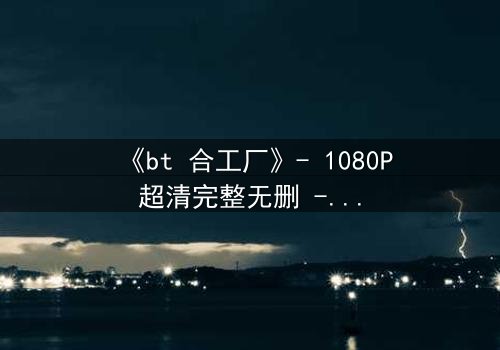 《bt 合工厂》- 1080P超清完整无删 - 揭开数字时代的黑暗交易