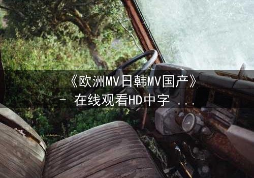 《欧洲MV日韩MV国产》- 在线观看HD中字 - 一场跨越文化的视觉风暴