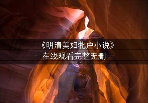 《明清美妇牝户小说》- 在线观看完整无删 - 揭开深闺秘事的禁忌之恋