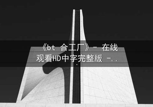 《bt 合工厂》- 在线观看HD中字完整版 - 揭开数字时代最黑暗的秘密
