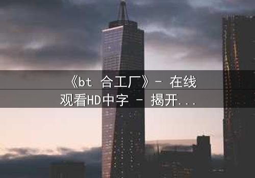 《bt 合工厂》- 在线观看HD中字 - 揭开数字时代的黑暗交易
