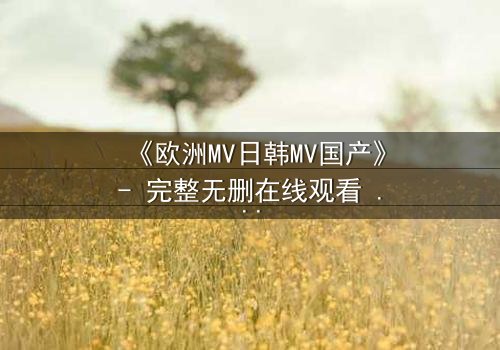 《欧洲MV日韩MV国产》- 完整无删在线观看 - 一场跨越文化的视觉盛宴