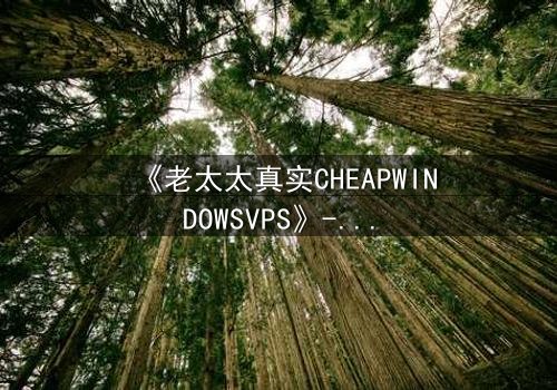 《老太太真实CHEAPWINDOWSVPS》- 在线观看完整无删 - 一个隐藏的科技阴谋即将揭晓