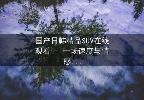 国产日韩精品SUV在线观看 - 一场速度与情感的终极对决